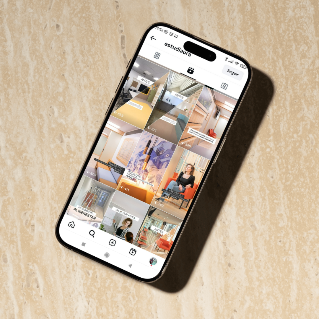Diseño web, por Rubén Romo Design para Oktober Studio, diseño de interiores