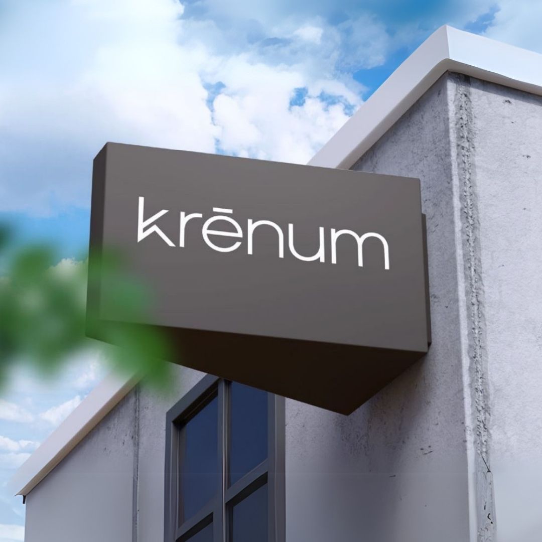 Creación de logotipos y diseño web, por Rubén Romo Design para Krenum