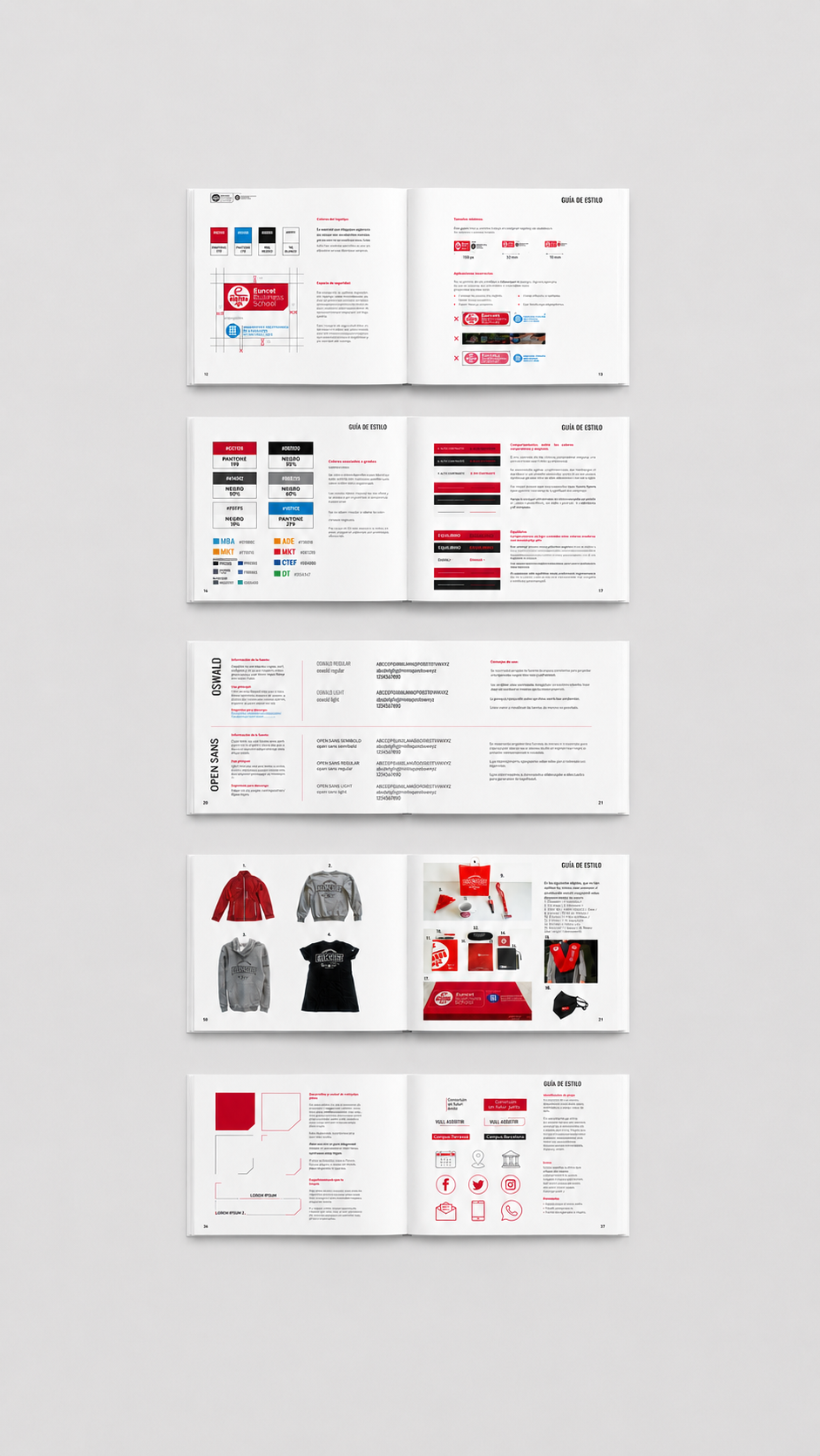 Branding y diseño de stands, dirección creativa, por Rubén Romo Design para Euncet Business School